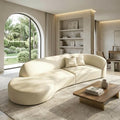 Curved Cloud Fabric Modular Sofa