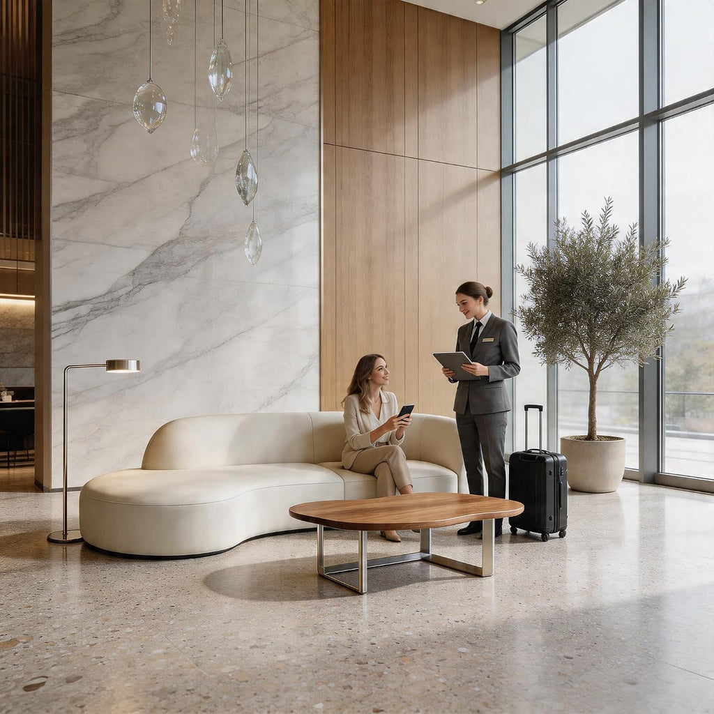 Curved Cloud Fabric Modular Sofa
