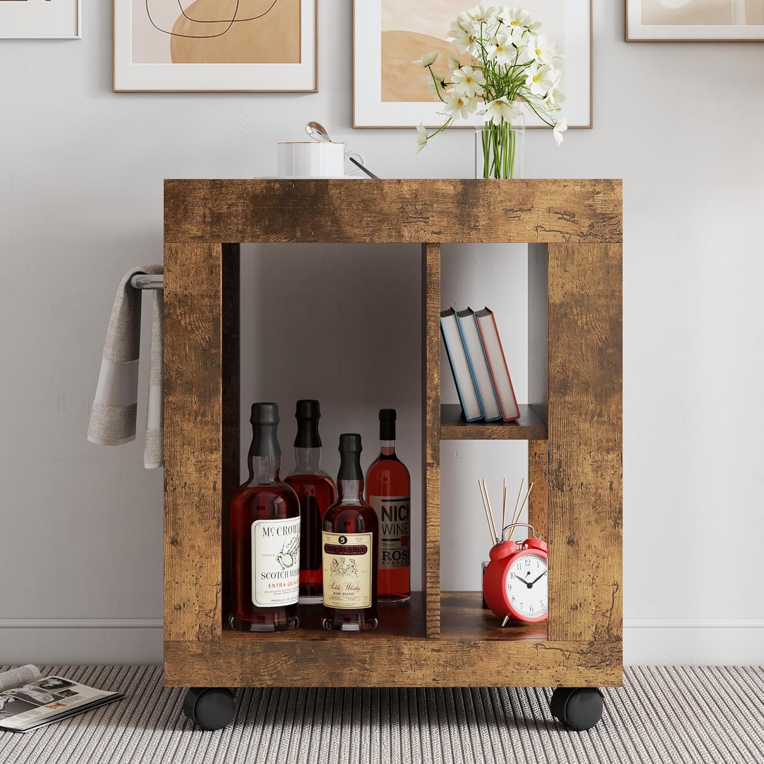 Marble Rolling C-Side Storage Table